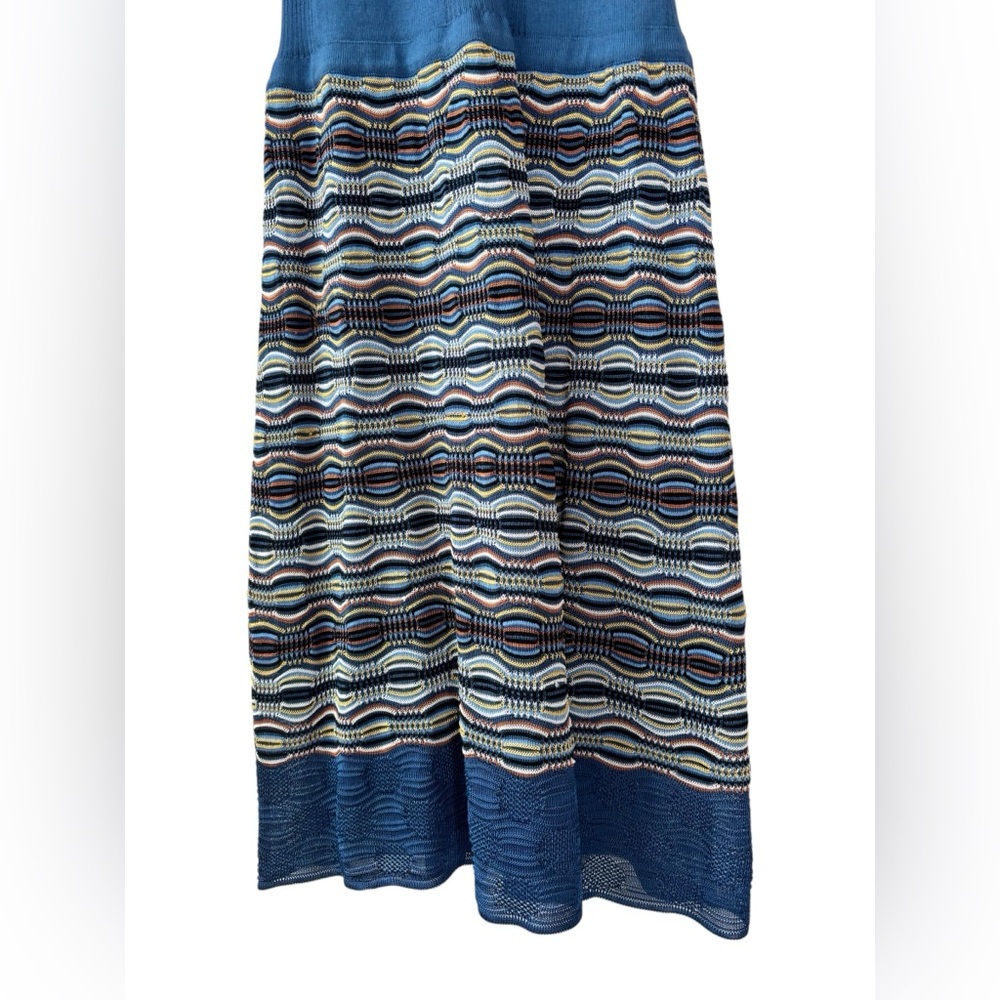 Missoni Blue Knit Crochet Dress size 40/4 - Picture 4 of 9